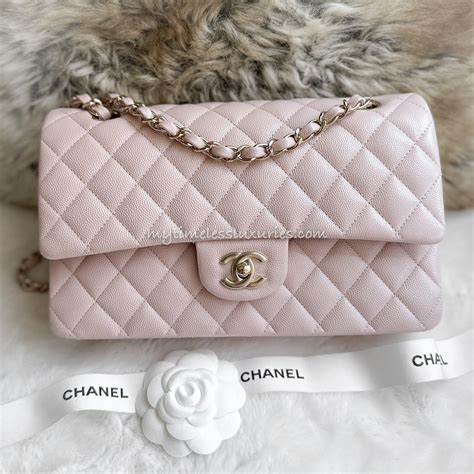 chanel 21c rose clair classic flap